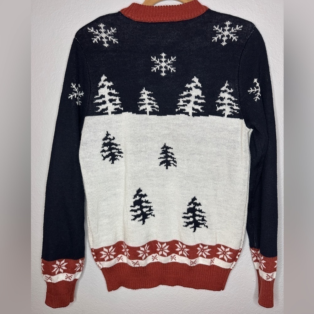 Tipsy Elves Merry Christmas Crew Neck Pullover Sweater Men’s Medium - Picture 8 of 11